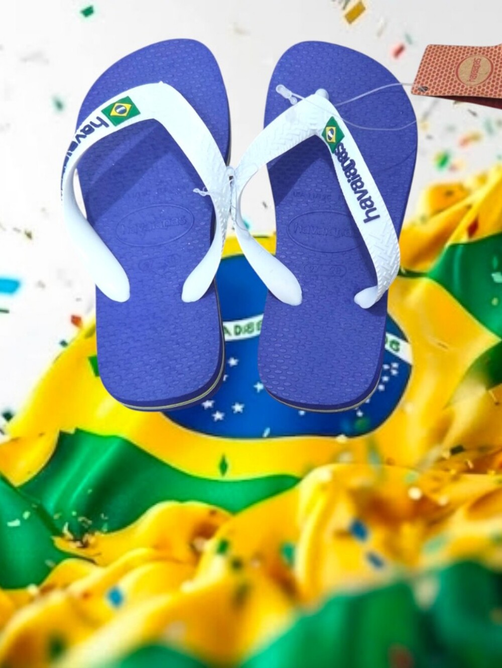 Havaianas Unisex Kids Logo Thong Marine Blue Flip Flops